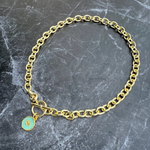 Cargar imagen en el visor de la galería, Collar eslabones c/loto
