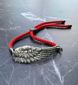 Pulsera ala plateada
